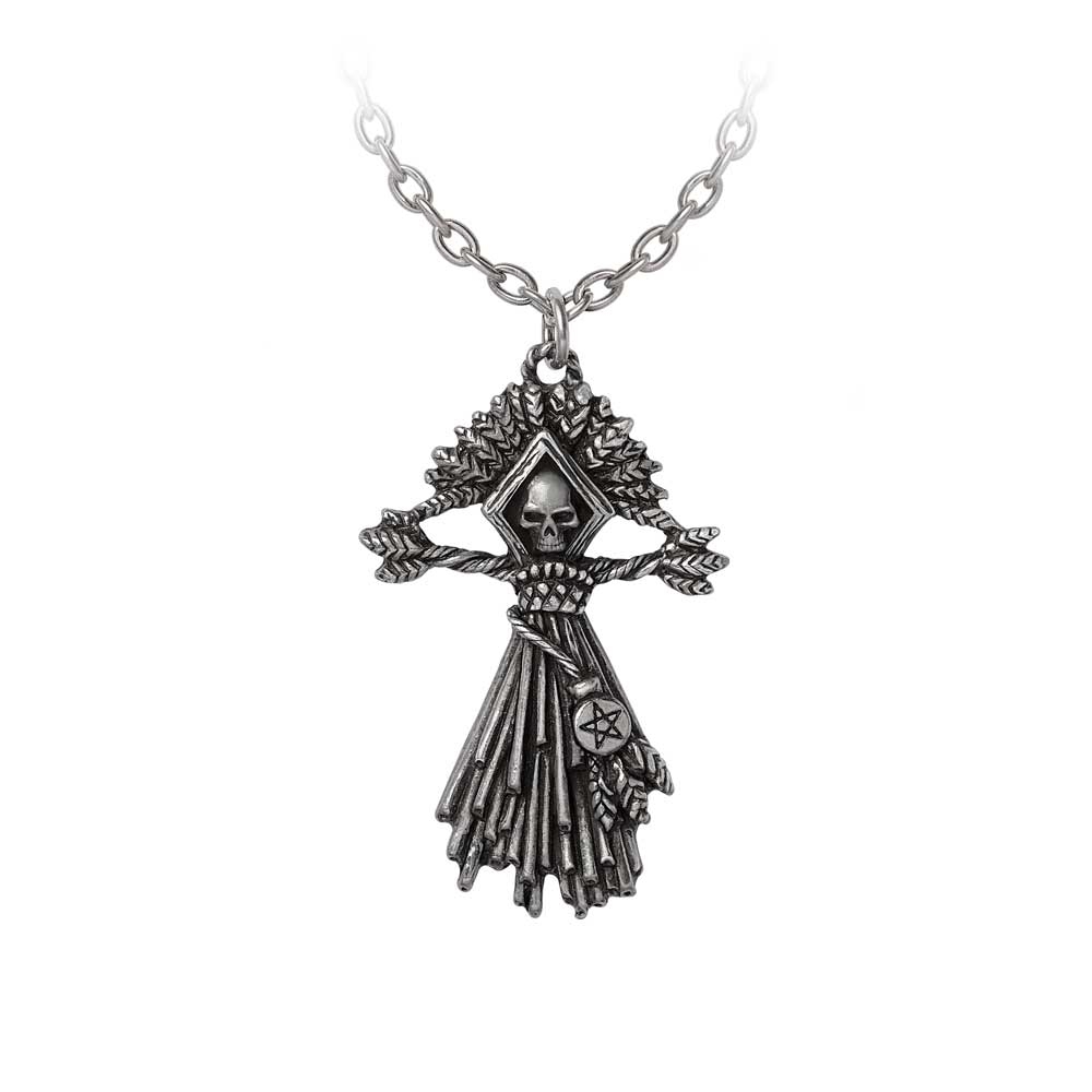 Alchemy - Corn Witch Necklace - Silver coloured
